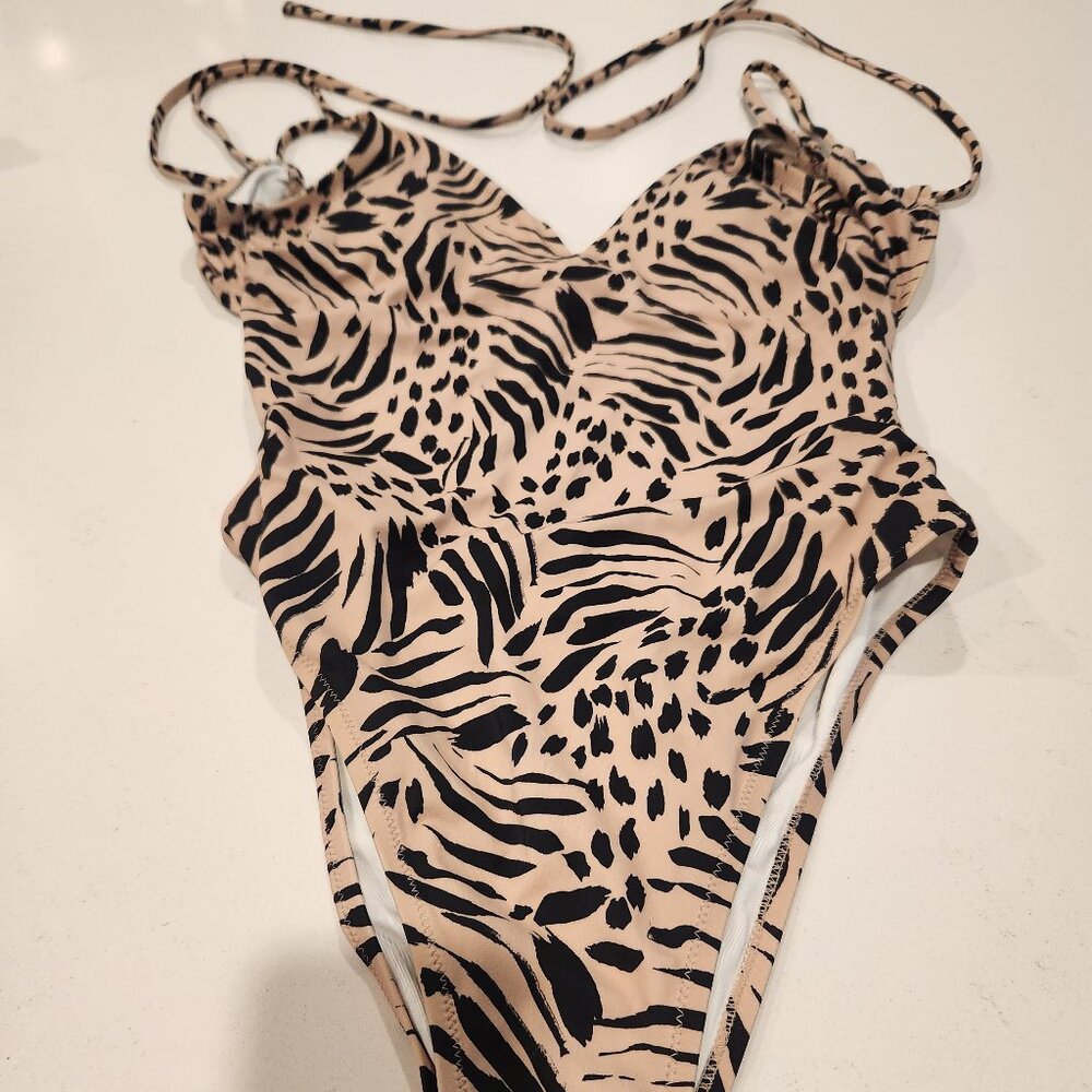 SALE Animal Print Swimsuit Size M